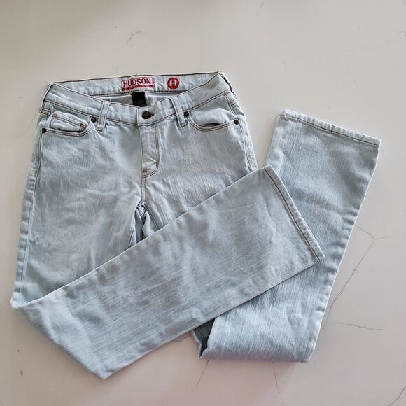 New York & Co Women's Jeans Size 2 Blue Light Wash Low Rise Bootcut 2% Spandex - Picture 1 of 4